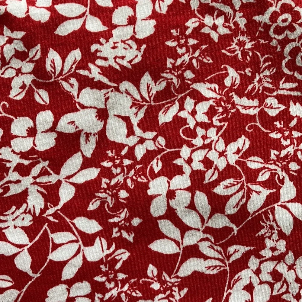 Crazy 8 Floral Tank Top NWT Girls Size Medium 7-8 Red White